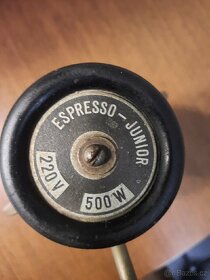Kavovar, starožitný překapávač Espresso Junior - 4