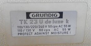 Kotoučový elektronkový magnetofon Grundig TK 23 U de Luxe k - 4