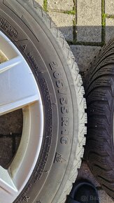 4x ALU disk 6Jx16H2 ET48 + 4x zimní pneu 205/55 R16 (Škoda O - 4