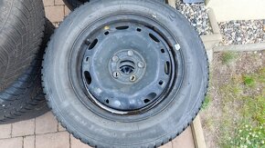 Kola zimní 14", VW, ŠKODA aj, rozteč 5x100mm, pneu 165/70/14 - 4