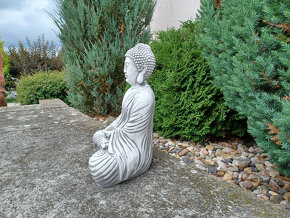 Buddha velky z betonu - Novy - vyska 60 cm - 4