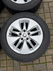 ORIGINÁL Alu Škoda ALASIA R16, 5x112 - ZIMNÍ PNEU - 4