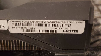 Herní grafika Sapphire PULSE RX VEGA 56 8 GB HBM2 - 4