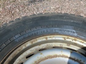 Prodám ocelovou sadu 4ks 225/75 R16 C + orig čidla tlaku MB - 4