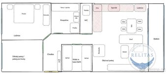 Pronájem zařízeného bytu 3+kk, 67 m² + 8 m² lodžie - 4