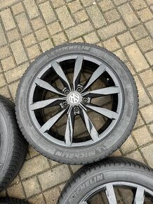 ORIGINÁL Alu Volkswagen Dijon R17, 5x112 - ZIMNÍ PNEU - 4