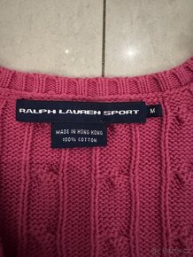 Ralph Lauren Polo růžový svetr - 4