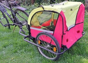 Přívěsný dětský vozík za kolo pro 2 děti - 4