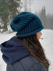 Nová pletená čepice 2v1 - 4