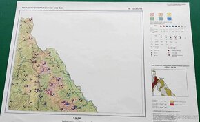 Mapy geochemie povrch vod - HK, Pardubice- 9 ks - 4