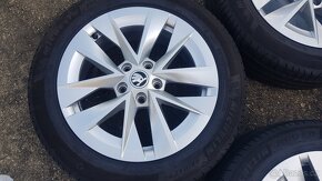 17" letní Škoda ROTARE Octavia IV 4 originál + Michelin pneu - 4