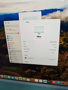 Apple iMac 24" M1 8Gb RAM, 512 SDD, MODRÝ, TOP STAV - 4