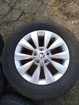 Sada alu kol Škoda 5x112, ET 43,  215/60 R 16 - 4