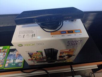 Xbox 360S + Kinect + hry - 4