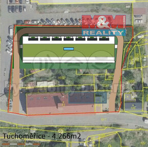 Prodej pozemku k bydlení, 4266 m² s domem, Tuchoměřice - 4