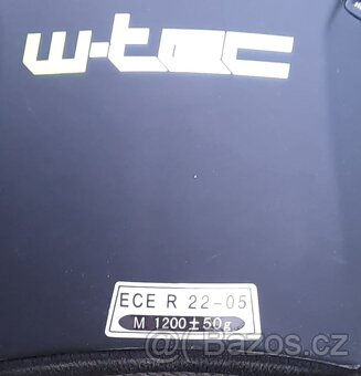 Prodám helmu na motocykl W-TEC - M 1200, černá - 4