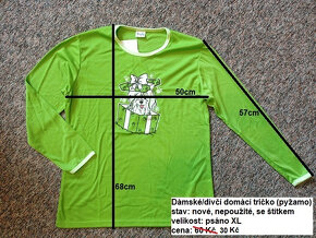 Dámské oblečení (trička,tílka,topy,košile) a pyžama - sleva - 4