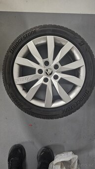 Škoda  4x ALU 17" CRYSTAL + zimní pneu 205/50 R17 - 4