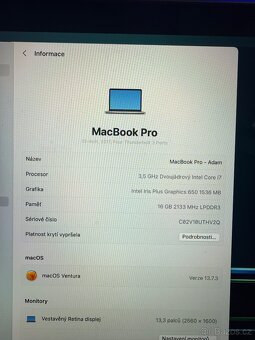 MacBook Pro 13” 2017 touchbar i7 16gb 256gb - 4