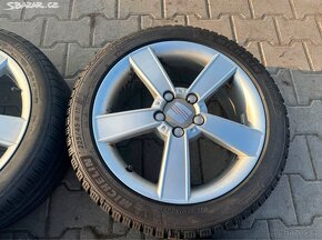 4x al kola 5x112 17 + pneu zimní 225/45 R17 - 4