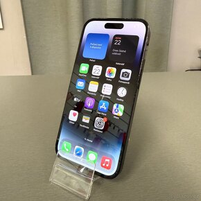 iPhone 14 Pro 256GB space black, pěkný stav, rok záruka - 4