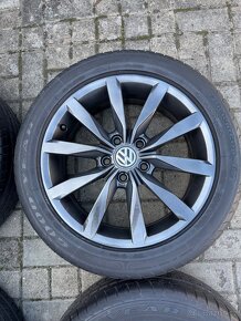 ORIGINÁL Alu Volkswagen Dijon R17, 5x112- TOP STAV - 4