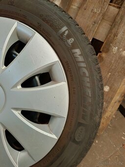 4x plechové disky 5x112 + pneu zimni 205/55 R16 - 4