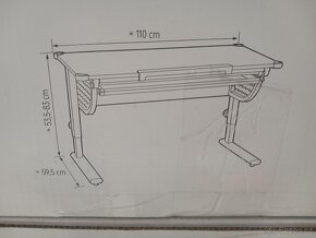 Nový dětský psací rostoucí stůl - 4