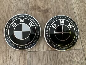 BMW 1x Znak kapota 82mm / kufr 74mm 50th jahre -černý - 4