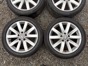 Alu original letni kola VW Porto 5x112 7J ET54 225/45 R17 - 4