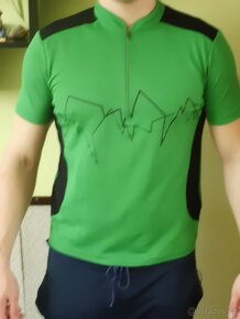 pánský cyklistický dres Crivit Sports zelené barvy vel. M - 4