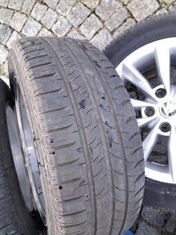 Originál Alu kola + letní pneu Škoda Octavia 205/55 R16 - 4