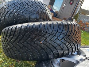 Originální disky 5x112 R16 VW + nové zimní pneu - 4