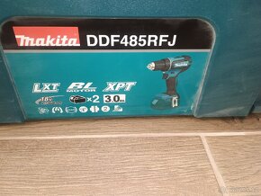 Prodám Aku MAKITA DDF485RFJ + 2x baterie 3,0Ah - 4