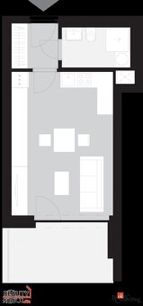 Pronájem, byty/1+kk, 35 m2, Ke křížku 978, Dubí, 27203 Kladn - 4