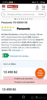 Prodam smart televizi 139cm panasonic - 4