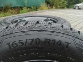 Zimní pneu Barum Polaris 5 165/70 R14  4x 8mm vzorek s disky - 4