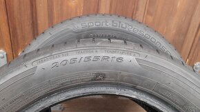 Prodám letní pneumatiky Dulop Sport bluResponse 205/55 R16 - 4