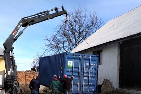 Lodni kontejner 12m, priestresky na kontajnery - 4