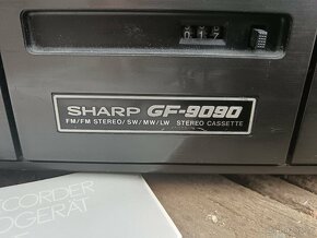 Rádio magneťák Sharp GF 9090 + manuál - 4