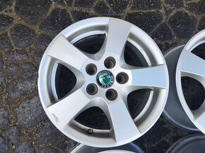 14"alu sada disků Sprint 5x100 origo Škoda Fabia Roomster - 4