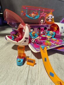 Littlest Pet shop lps sada, letadlo, zvířátka a doplňky - 4