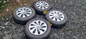 Plechové disky VW Polo 5x100 5,5x15 ET40 185/65r15 zimní - 4