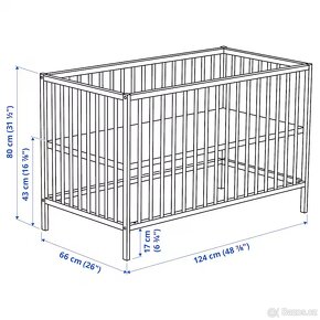 Dětská postýlka IKEA SNIGLAR - 4