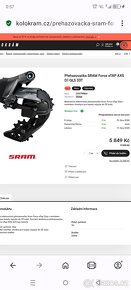 Přehazovačka Sram Force Etep - 4