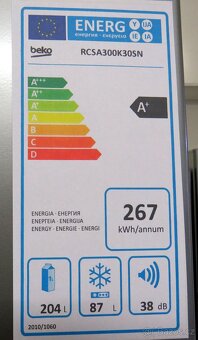 Nová lednice Beko A+ 181 cm, ZÁRUKA - 4