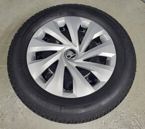 Originál 15" VW Škoda 5x100 zimní pneu 7-8mm - 4