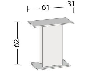 Stolek pod akvarium jako nový 60x30 - 4