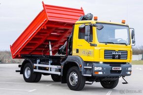 MAN TGA 18.280 4X4 TŘÍSTRANNÝ SKLÁPĚČ + HYDR. RUKA EURO4 - 4