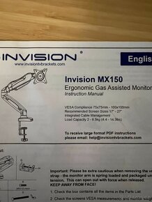 Rameno Invision MX150 pre PC monitory - 4